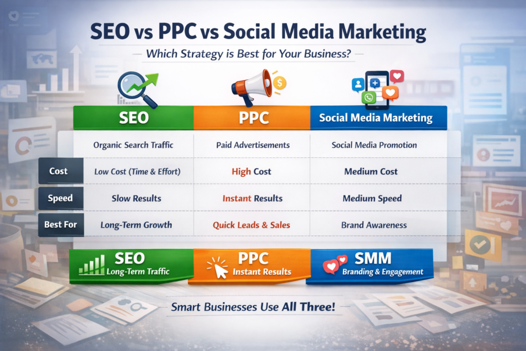 SEO-PPC-SMM: Which is Best for Your Business?