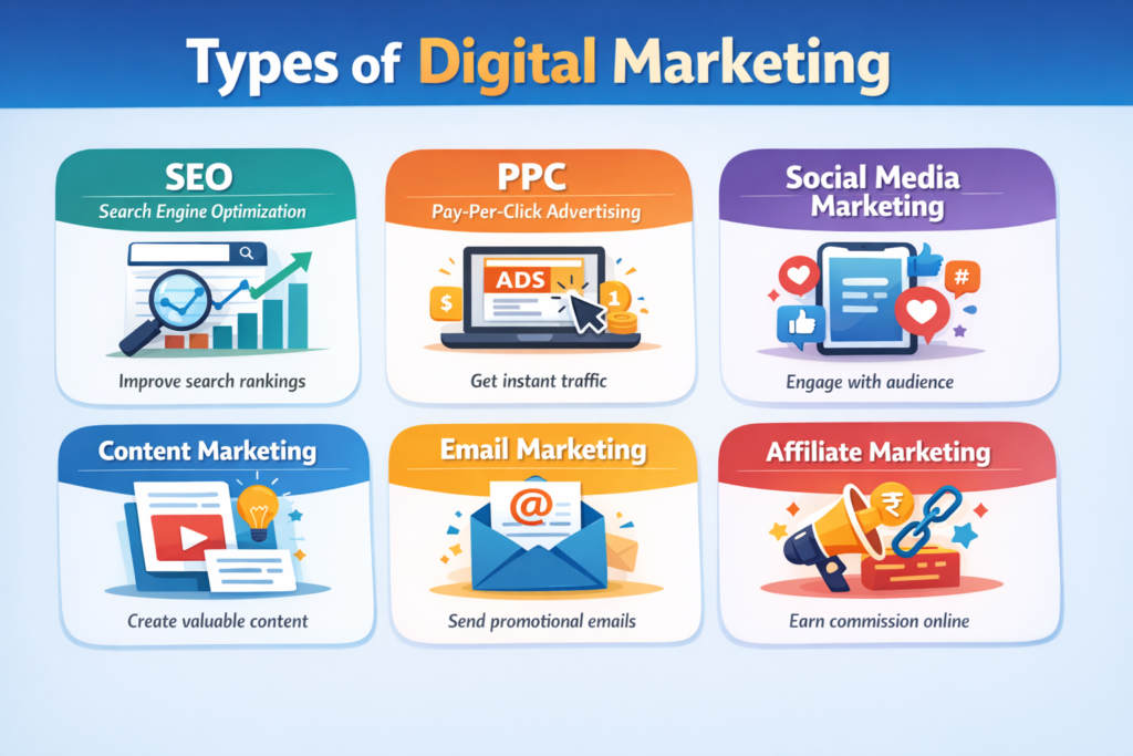 types of digital marketing